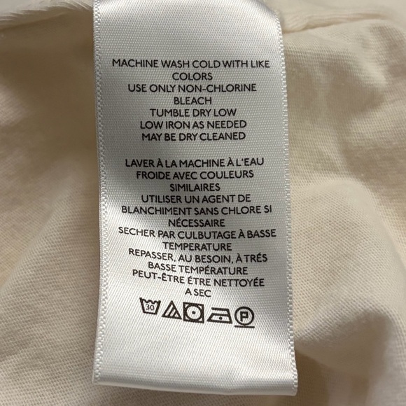 Anthropologie x Lou Lou Avenue Size S Off White Graphic print Short Sleeve Top - Picture 3 of 7